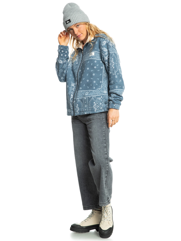 Quiksilver Womens Light Shade Fleece Zip-Up Jacket