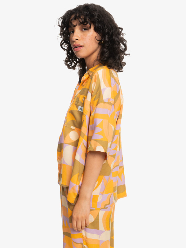 Quiksilver Womens Seventies Soul Short Sleeve Shirt