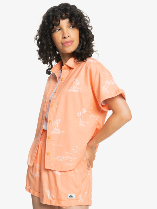 Quiksilver Womens Sundaze Trip Short Sleeve Shirt