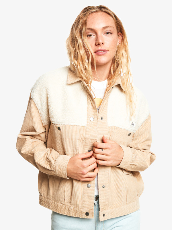 Quiksilver Womens Amber Field Corduroy Trucker Jacket