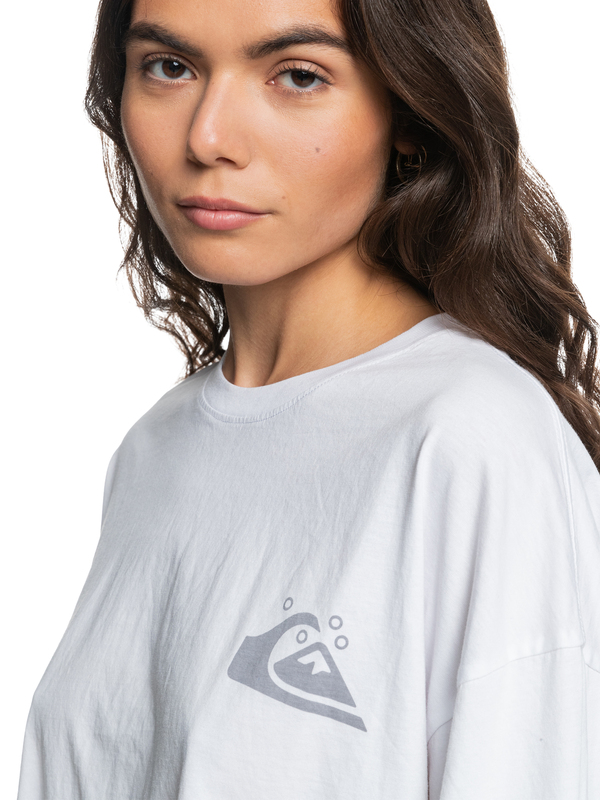Quiksilver Womens Oversized Crop Organic Long Sleeve T-Shirt