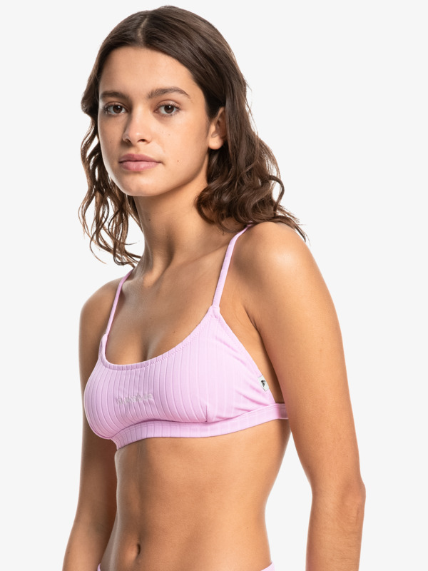 Quiksilver Womens Logo Scoop Bralette Bikini Top