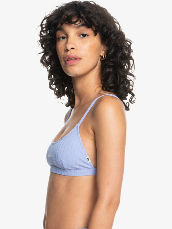 Quiksilver Womens Logo Scoop Bralette Bikini Top