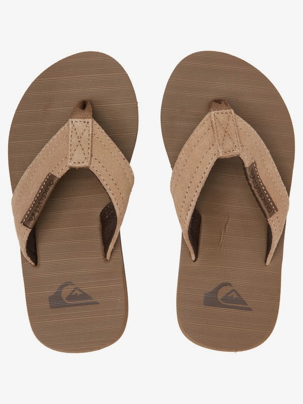 Boy's 8-16 Carving Suede Sandals