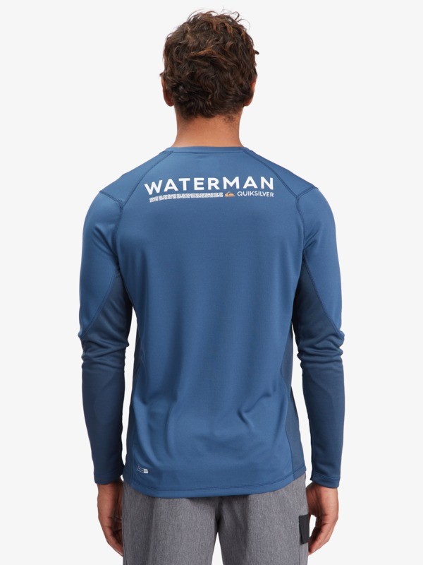 Waterman Bamboo Check Long Sleeve UPF 50 Surf Tee