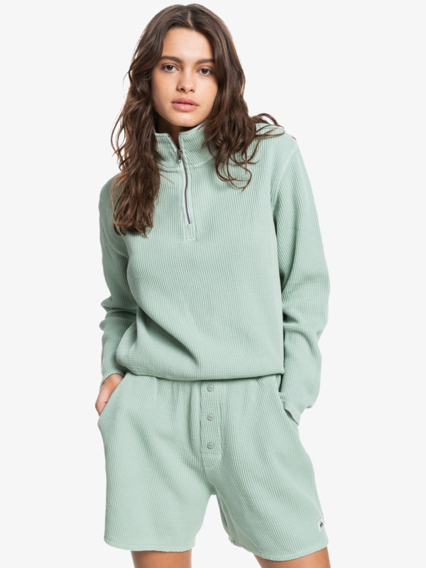 Quiksilver Womens Sunshine Land Half-Zip Sweatshirt