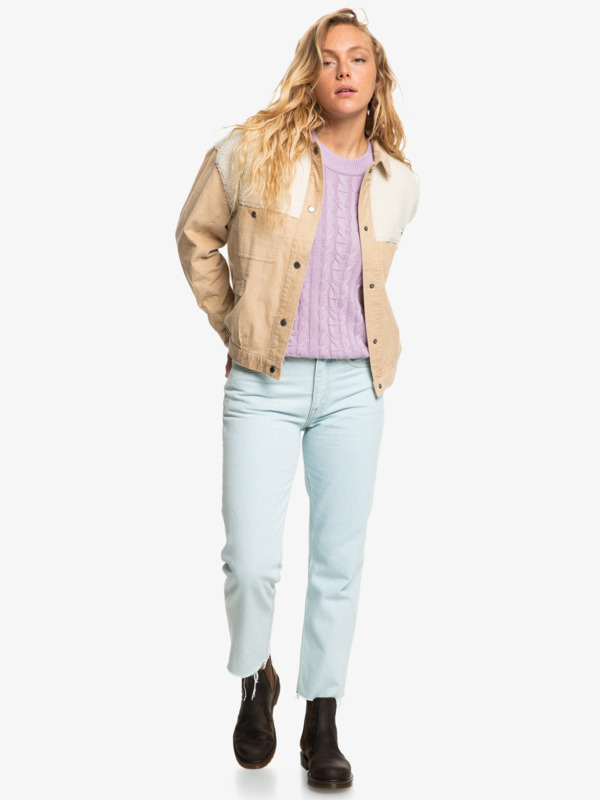 Quiksilver Womens Amber Field Corduroy Trucker Jacket