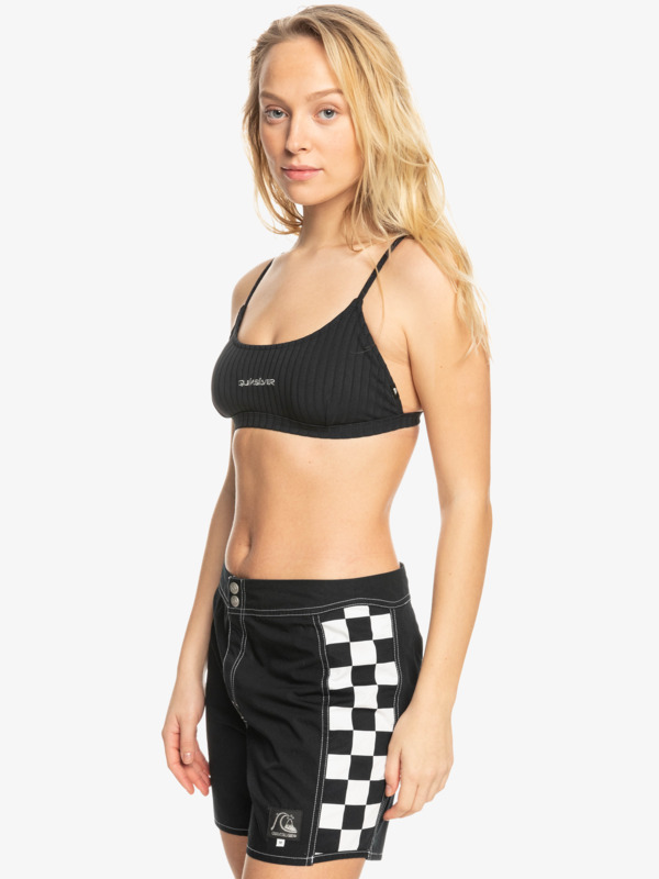 Quiksilver Womens Logo Scoop Bralette Bikini Top