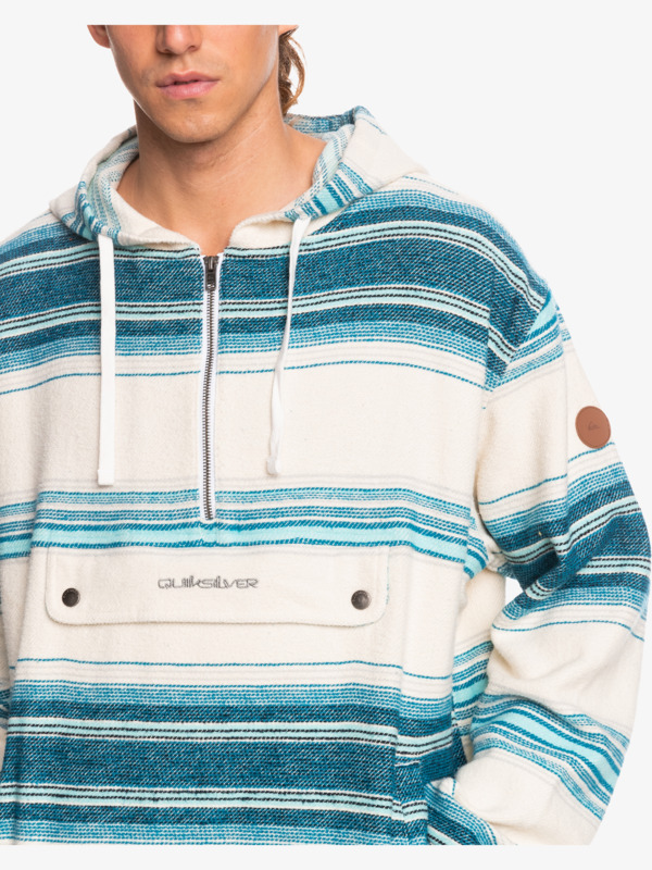 Neo Blue Half-Zip Popover Jacket