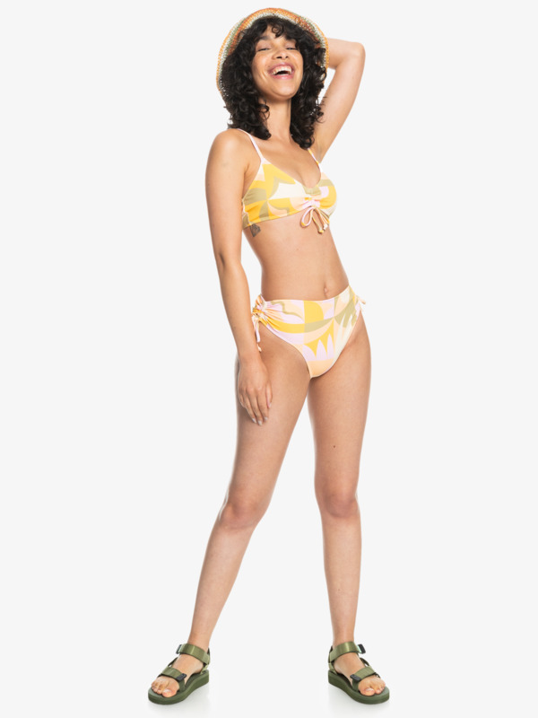 Quiksilver Womens Classic High Waist Ruched Bikini Bottoms