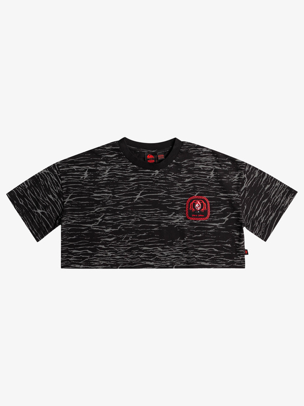 Quiksilver x Stranger Things Women's Upside Down Cropped T-Shirt