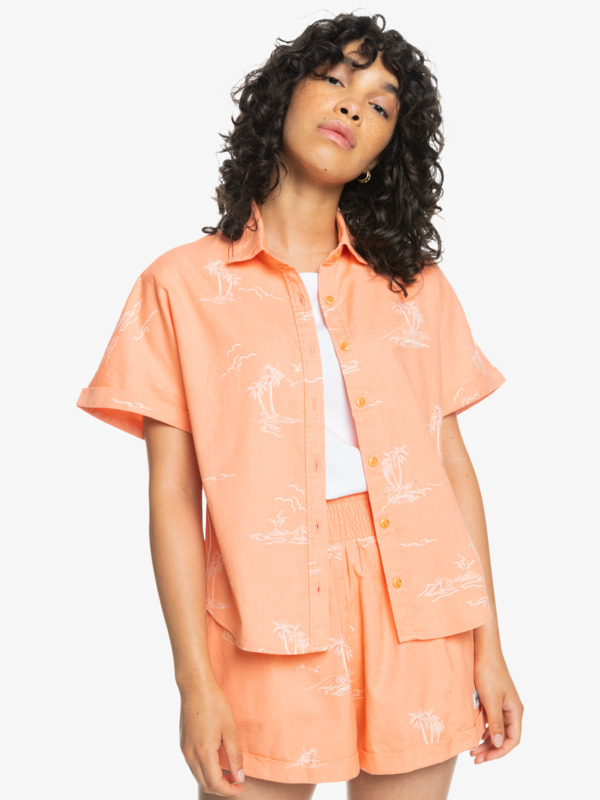 Quiksilver Womens Sundaze Trip Short Sleeve Shirt