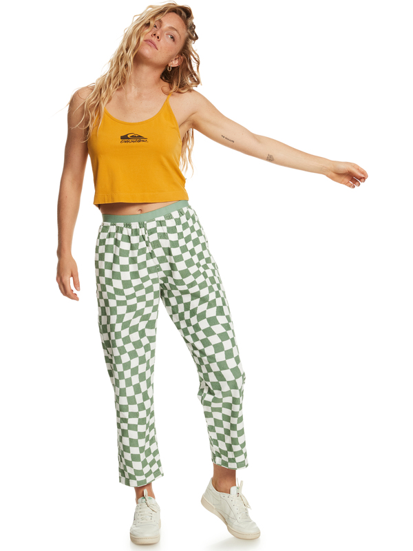 Quiksilver Womens Thin Strap Cropped Tank Top