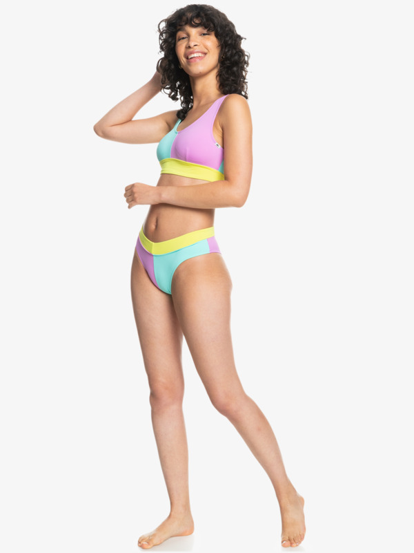 Quiksilver Womens Color Block Bandeau Bikini Top