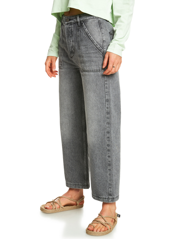 Quiksilver Womens Rolling Shadow Flared Jeans