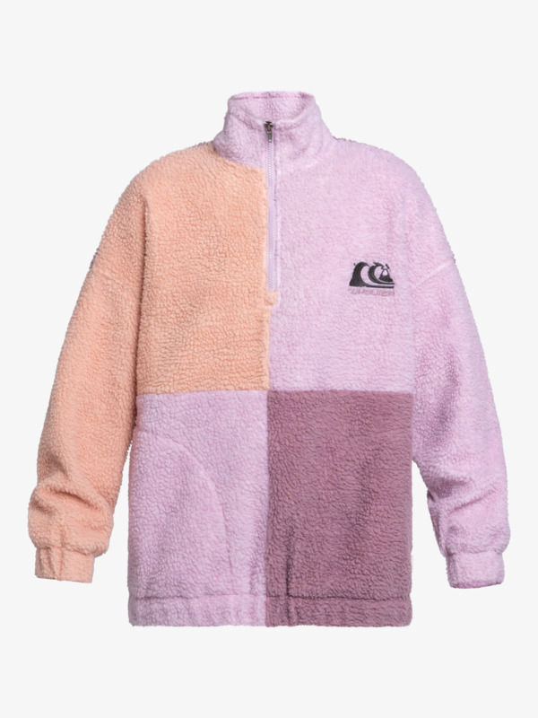 Quiksilver Womens Jumping High Quarter-Zip Fleece Pullover