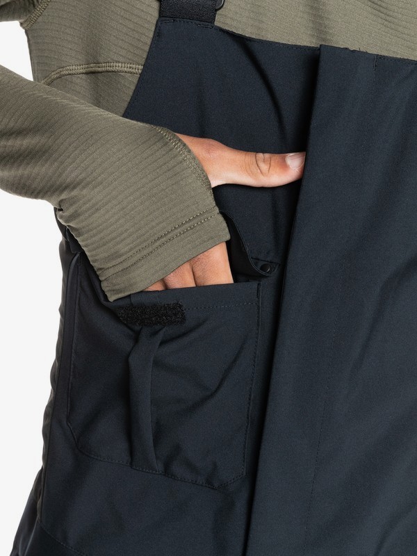 Utility Shell Black Snow Bib Pants