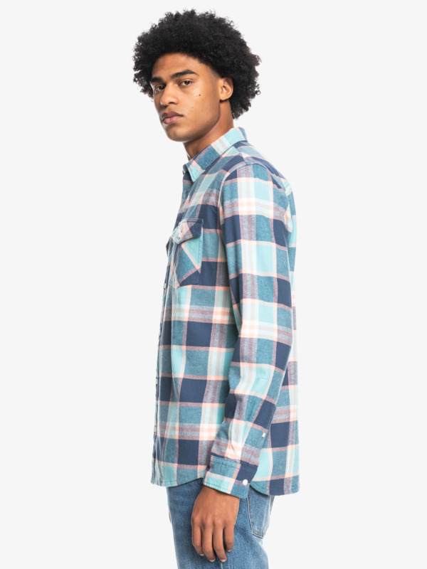 Baro Stretch Long Sleeve Flannel Shirt