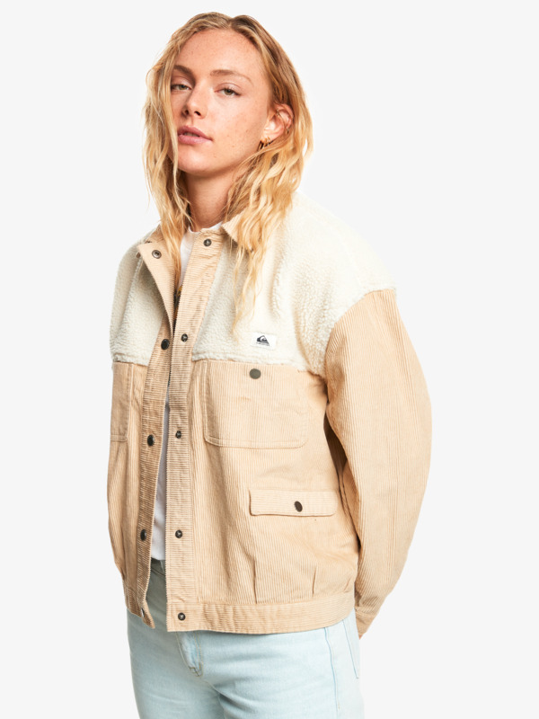 Quiksilver Womens Amber Field Corduroy Trucker Jacket