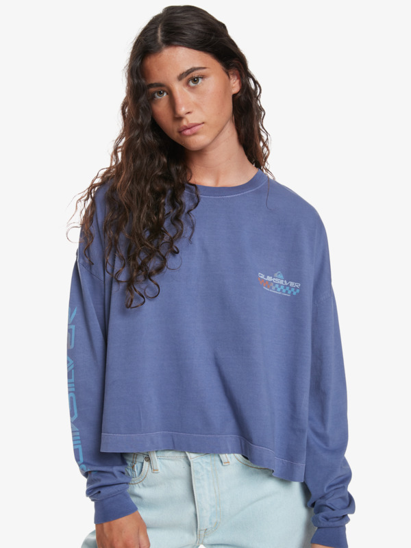 Quiksilver Womens Cropped Long Sleeve T-Shirt