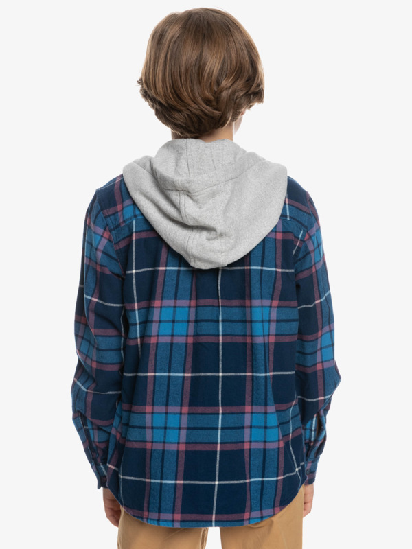 Boy's 8-16 Halidon Hooded Flannel Shirt