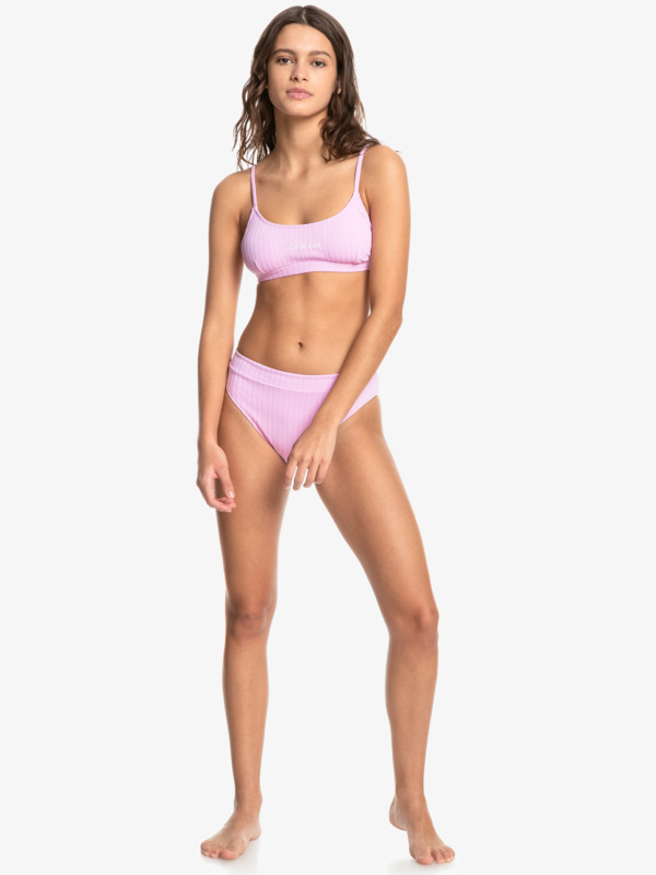 Quiksilver Womens Logo Scoop Bralette Bikini Top