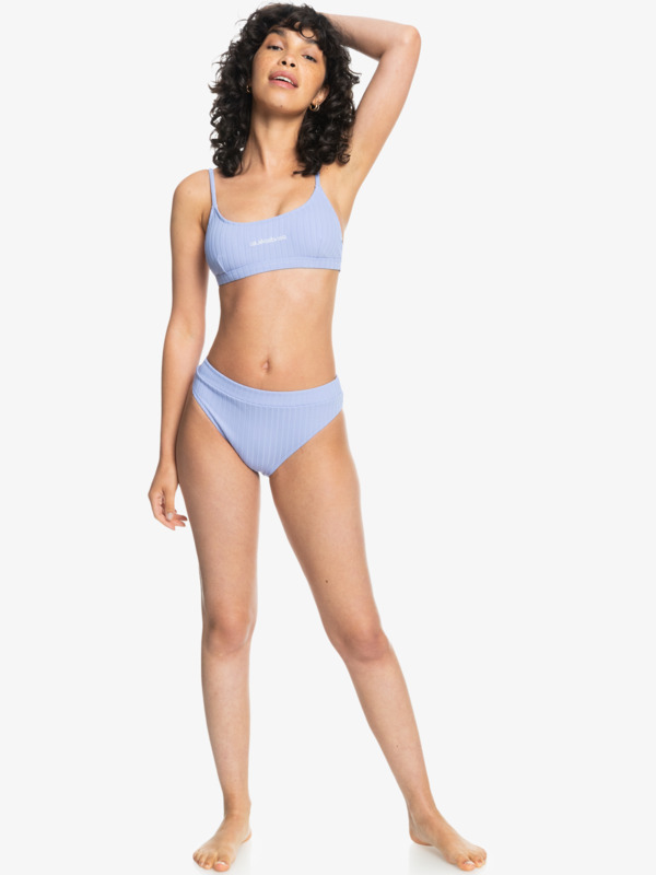 Quiksilver Womens Logo Scoop Bralette Bikini Top