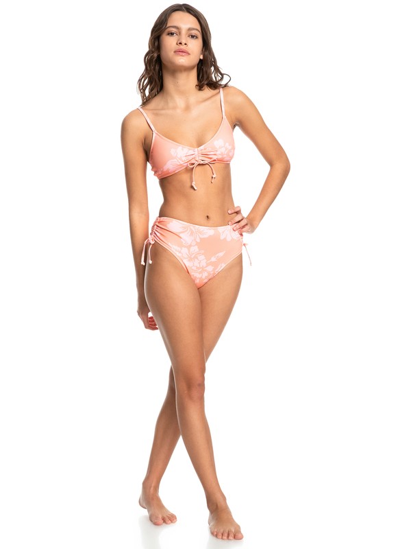 Quiksilver Womens Classic Ruched Front Rib Bikini Top