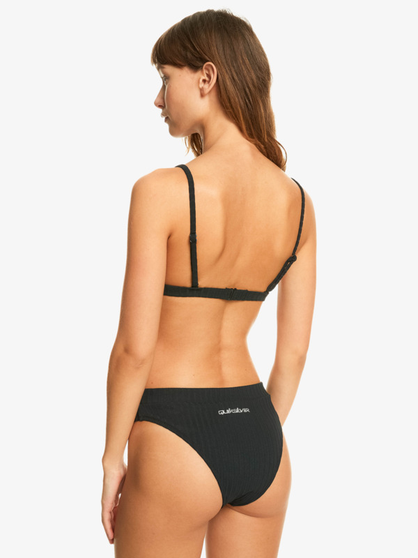 Quiksilver Womens Logo High Waist Bikini Bottoms