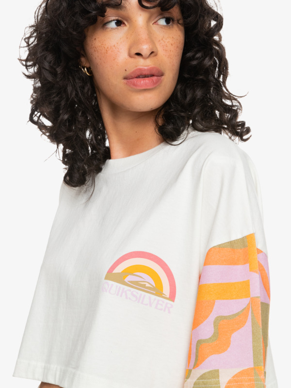 Quiksilver Womens Maxi Crop Bloc Organic T-Shirt