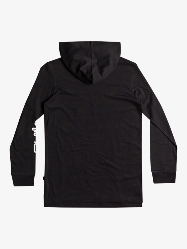 Boy's 8-16 Spiraling Logo Long Sleeve Hooded T-Shirt