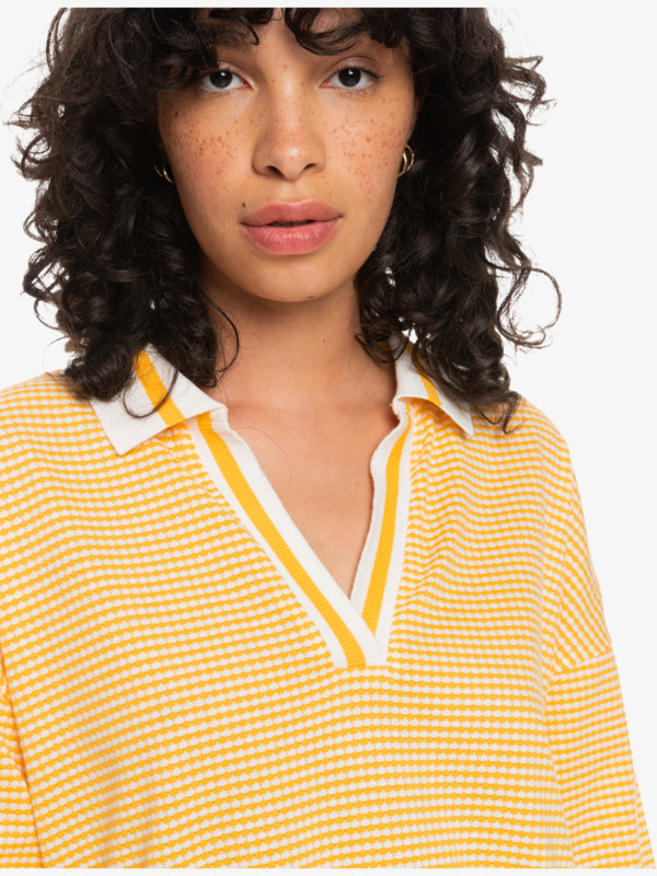 Quiksilver Womens Seventies Mind Long Sleeve Polo Shirt