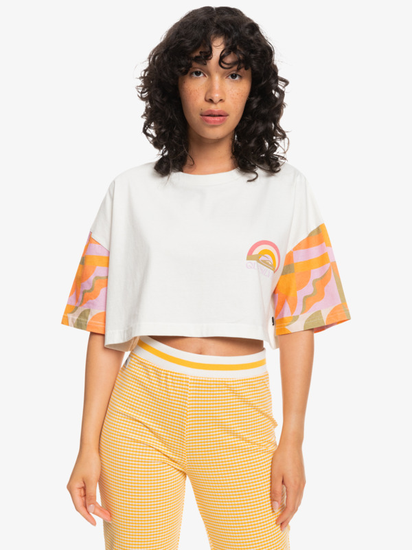 Quiksilver Womens Maxi Crop Bloc Organic T-Shirt