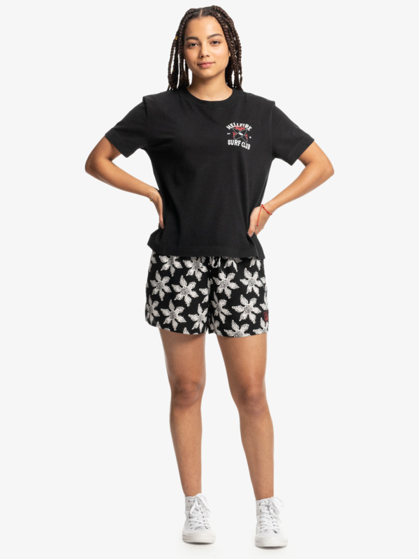 Quiksilver x Stranger Things Women's Upside Down Elastic Waist Shorts