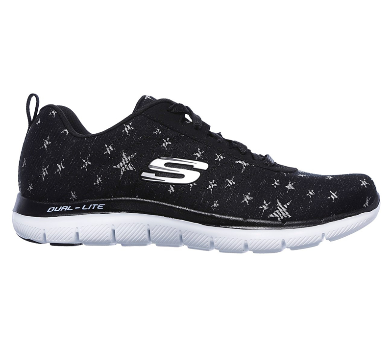 Skechers Women Flex Appeal 2.0 - Starry Night Black/White