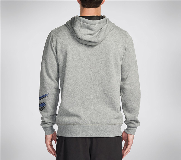 Skechers Men Launch Zip Hoodie Charcoal