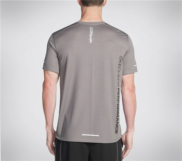 Skechers Men Dash K Short Sleeve Tee Shirt Gray