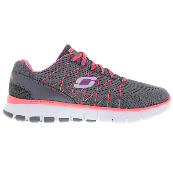 Skechers Women Relaxed Fit: Skech-Flex Charcoal/Coral
