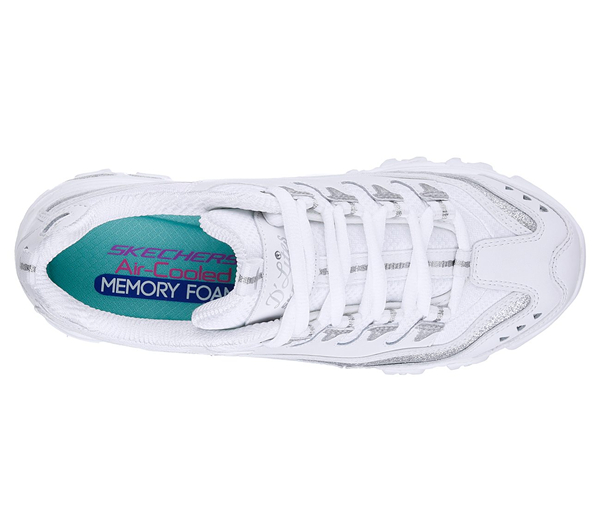 Skechers Women D'Lites - Now and Then White/Sliver