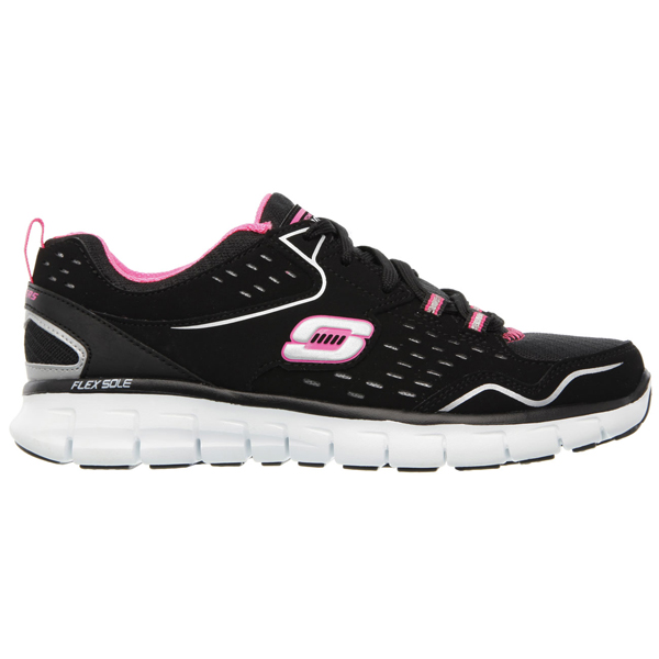 Skechers Women Synergy - Front Row Black/Hot Pink