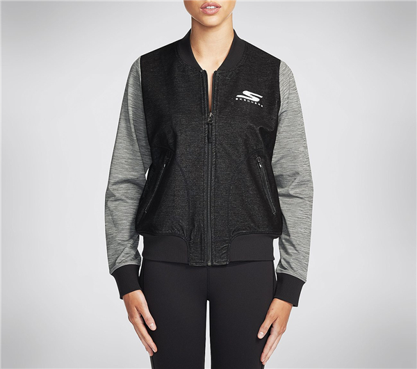 Skechers Women GO Walk Bomber Jacket Black