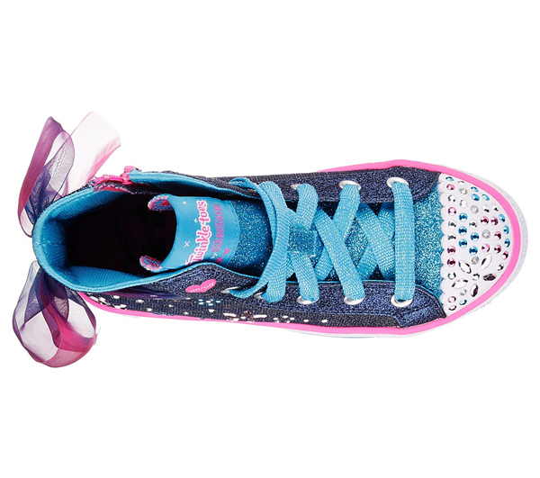 Skechers Girls Twinkle Toes: Shuffles - Fancy Faves Dark Denim