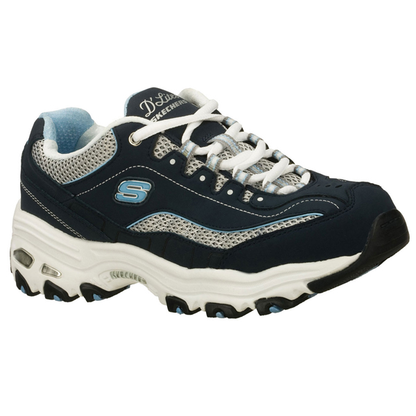 Skechers Women D'lites - Centennial Navy/White