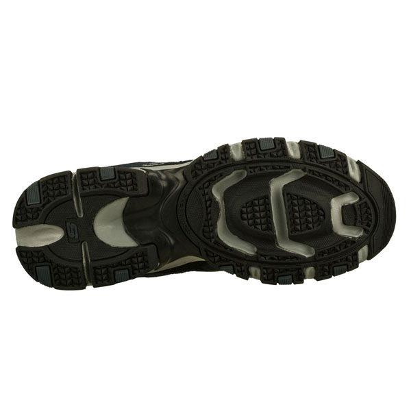 Skechers Men Extra Wide Fit (4E) Shoes - Trait Navy/Gray