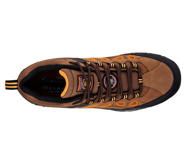 Skechers Men Work: Relaxed Fit Dunmor Comp Toe Brown/Orange
