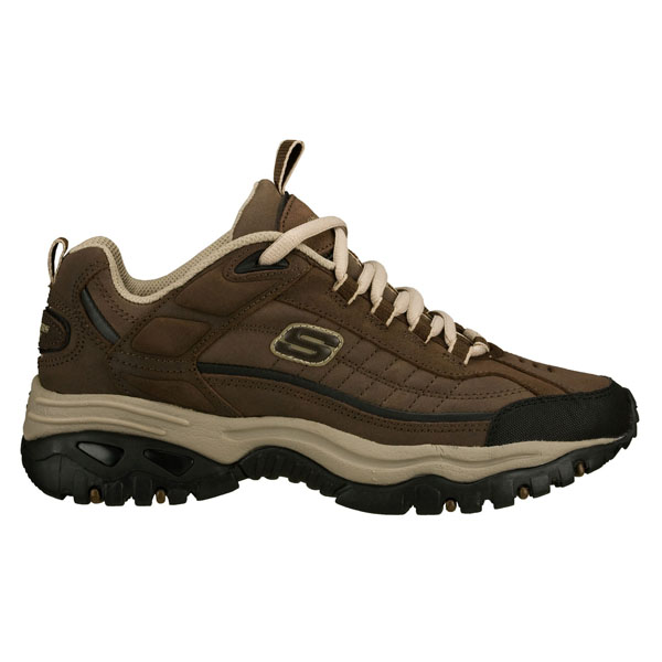 Skechers Men Wide Fit (2E) Shoes - Downforce Brown/Taupe