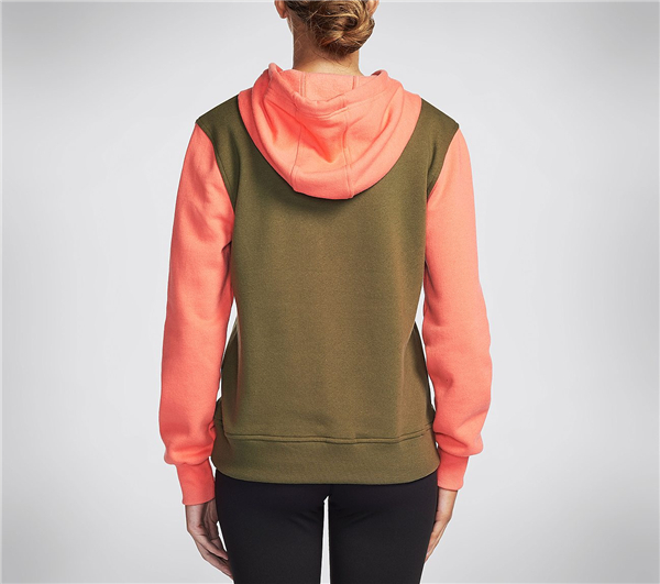 Skechers Women Launch Popover Hoodie Green