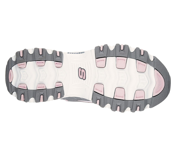Skechers Women D'Lites - Biggest Fan Gray/White