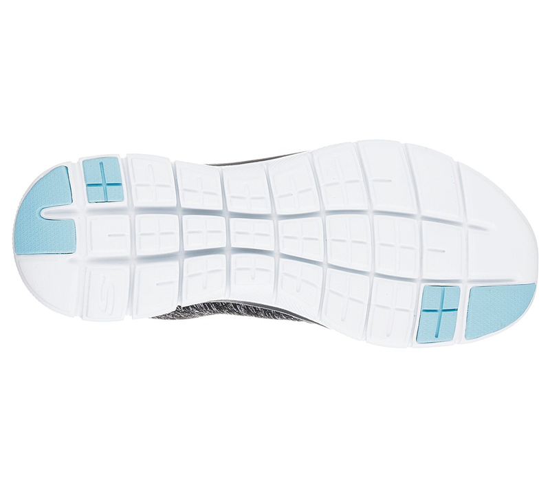 Skechers Women Flex Appeal 2.0 Black/Light Blue