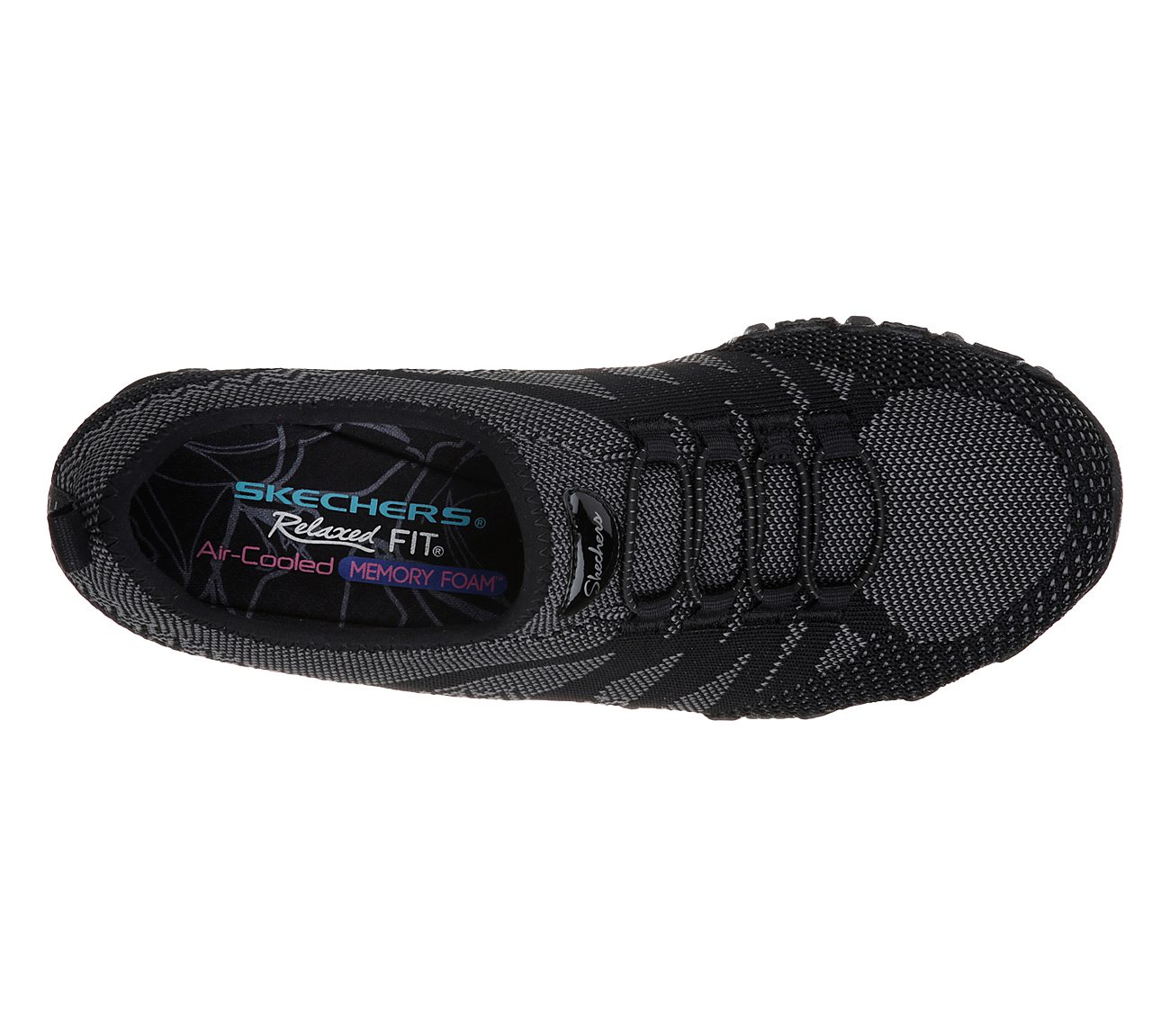Skechers Women Relaxed Fit: Bikers - Get With Knit Black